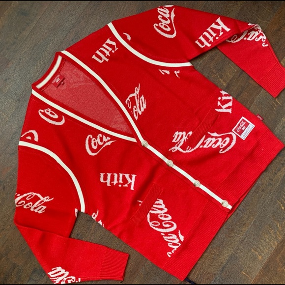 🔥HOST PICK🔥 NWT Kith x Coca- Cola x Mitchell & Ness sweater - Picture 15 of 15